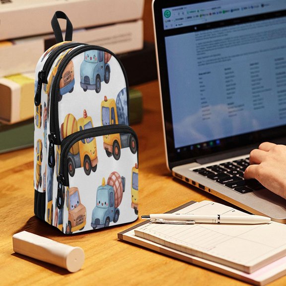 Backpack Style Pencil Pouch Pencil Case Pencil Bag Tool Bag Concrete Mixer