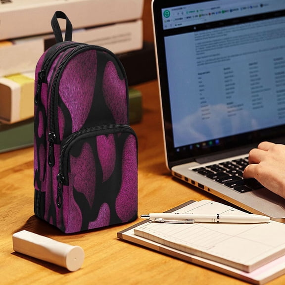 Backpack Style Pencil Pouch Pencil Case Pencil Bag Tool Bag Dragon Fruit Color
