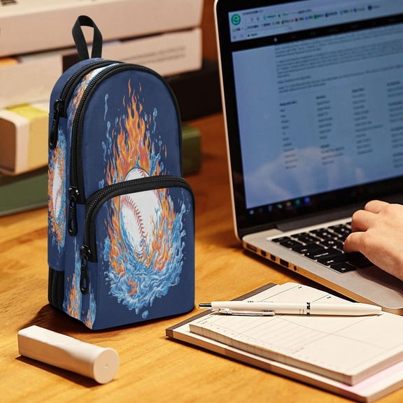 Backpack Style Pencil Pouch Pencil Case Pencil Bag Tool Bag The Baseball