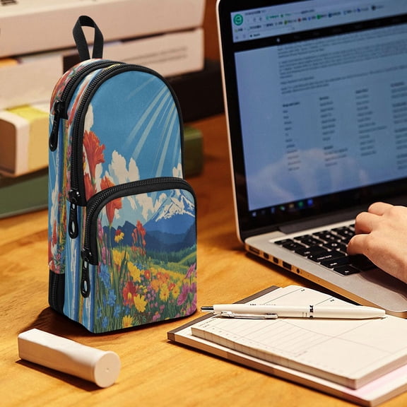 Backpack Style Pencil Pouch Pencil Case Pencil Bag Tool Bag The Bright Sky