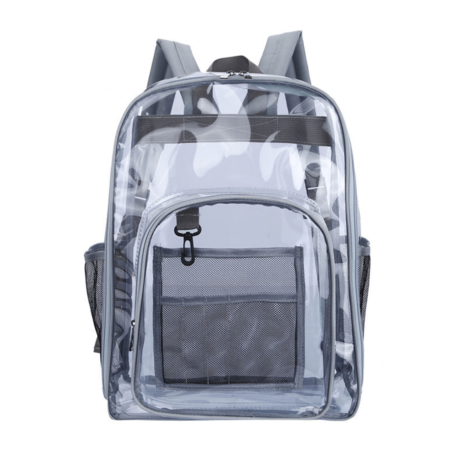 Backpack Visible Backpack Transparent Schoolbag Large Capacity Zipper Closure Waterproof ...