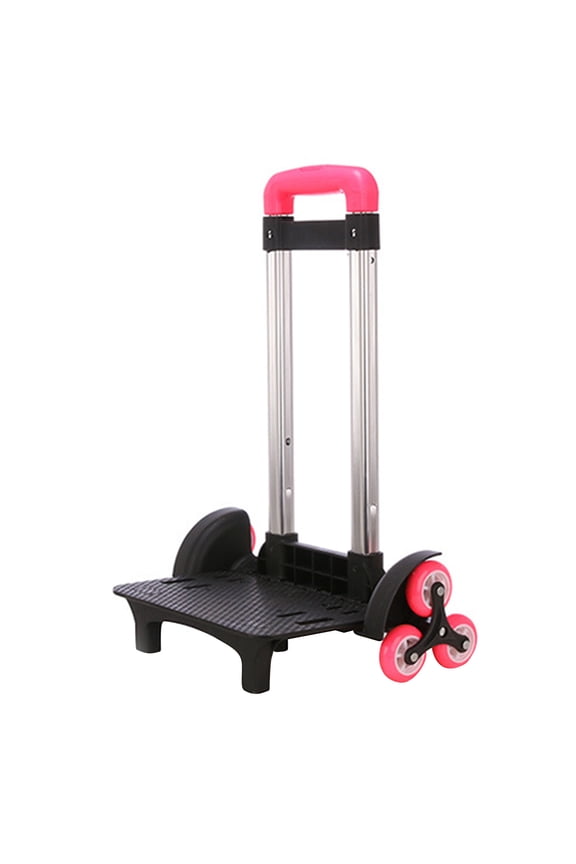 Backpack Trolley 6 Wheels Rolling Luggage Carts Foldable Trolley Cart Aluminium Alloy Hand Cart for School Bags Pet Bag