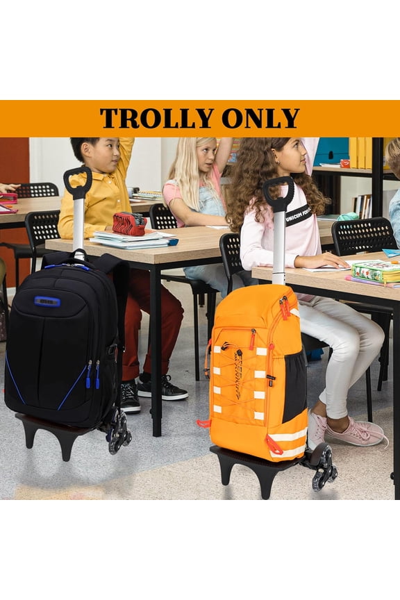 Backpack Trolley with Edge Guard 6-Wheels Rolling Dolly Cart for Backpack, Luggage, Travel Hand Truck