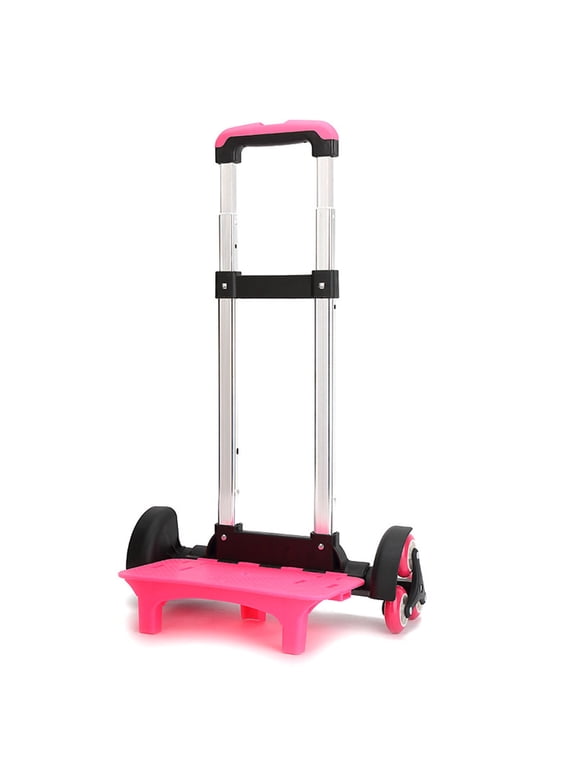 Backpack Trolley with Telescopic Handle 6 Wheels Hand Cart Rolling Luggage Carts Foldable Trolley Cart for School Bag