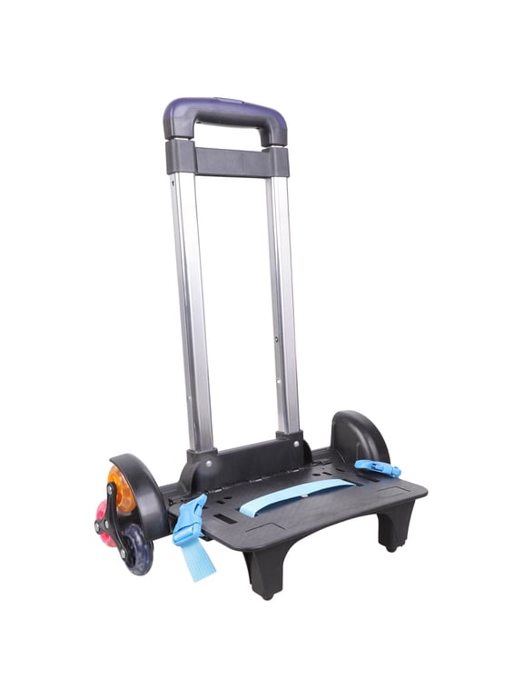Backpack Trolley with Telescopic Handle 6 Wheels Hand Cart Rolling Luggage Carts Foldable Trolley Cart for School Bag