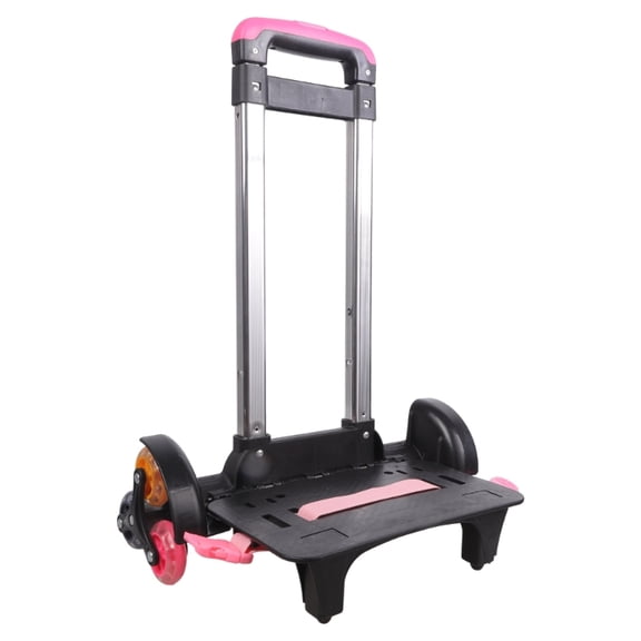 Backpack Trolley with Telescopic Handle 6 Wheels Hand Truck Foldable Trolley Cart for Luggage Backpack