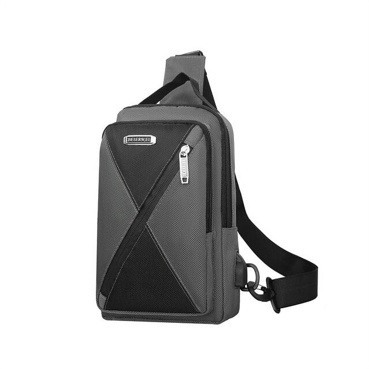 Backpack USB Outdoor Travel Shoulder Bag Male Fashion Commuter 7.9 Inch Ipad Messenger Bags Youth Multi pocket chest Bag