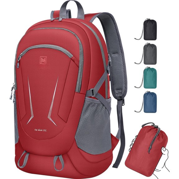 Backpack - Ultra Lightweight Packable Backpack for Travel Camping, Hiking  Pack  Foldable Daypack for Men Women Red