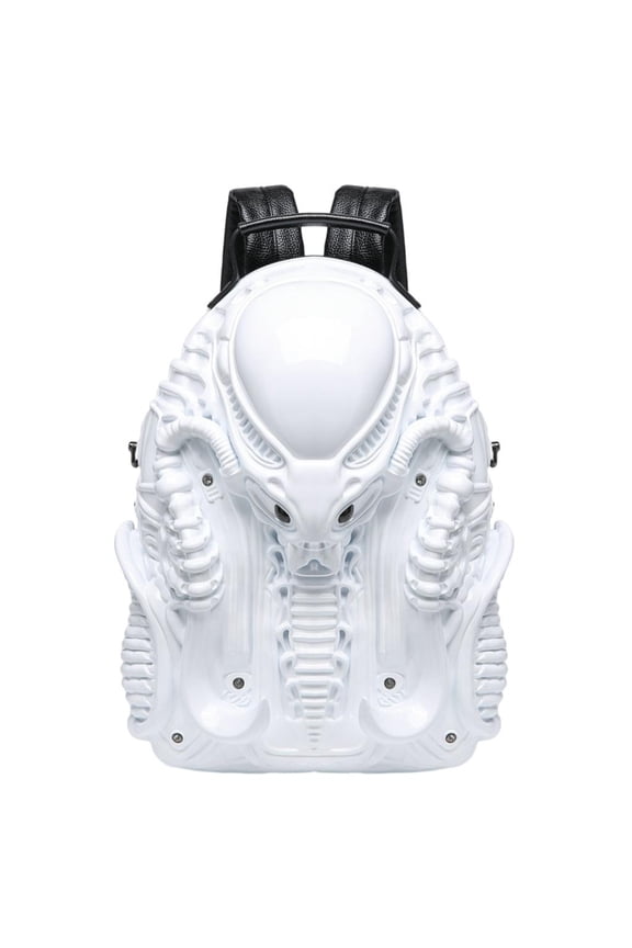 Backpack Unisex Creative Travel Backpack 3D Xenomorph Shaped Backpack Cool Predalien Handbag Novelty Backpack