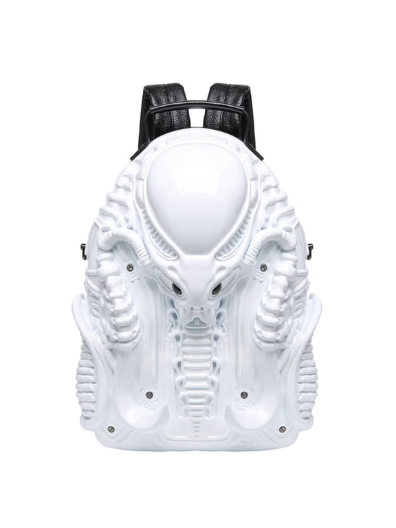 Backpack Unisex Creative Travel Backpack 3D Xenomorph Shaped Backpack Cool Predalien Handbag Novelty Backpack