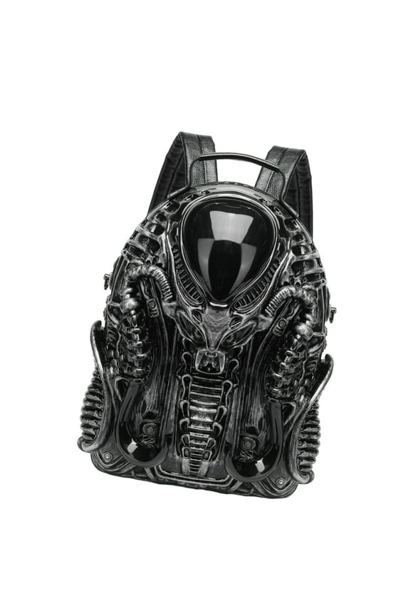 Backpack Unisex Creative Travel Backpack 3D Xenomorph Shaped Backpack Cool Predalien Handbag Novelty Backpack