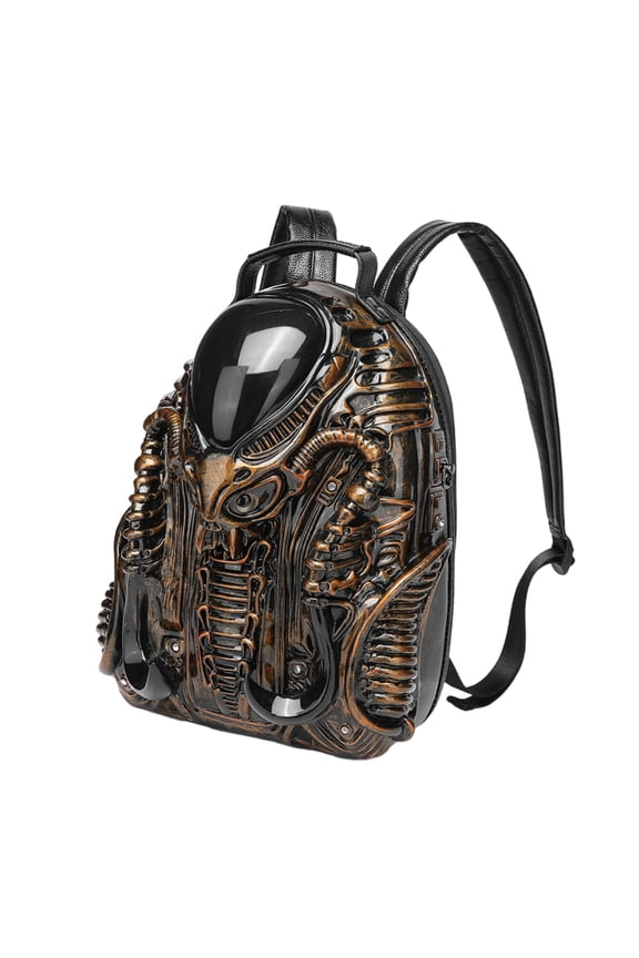 3D Xenomorph Shaped Backpack Cool Predalien Handbag Novelty Backpack