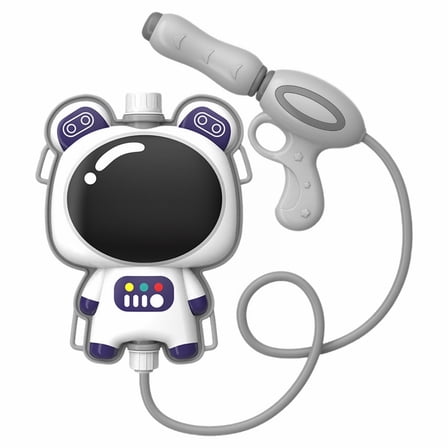 Backpack Water Gun Blaster Set Tank with Hose Shooter Toy,Mini Extinguisher Squirter for Carnival Party,Outdoor Play,Swimming(Astronaut,11 Inch)