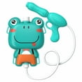 thumbnail image 1 of Backpack Water Gun Blaster Set Tank with Hose Shooter Toy,Mini Extinguisher Squirter for Carnival Party,Outdoor Play,Swimming(Green Frog,11 Inch), 1 of 8
