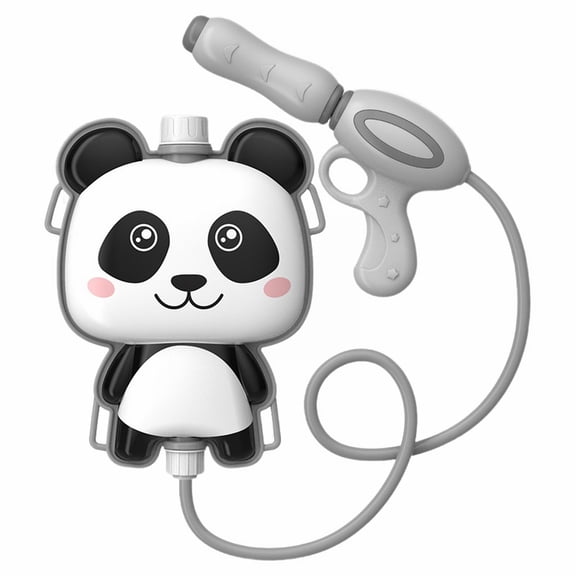 Backpack Water Gun Blaster Set Tank with Hose Shooter Toy,Mini Extinguisher Squirter for Carnival Party,Outdoor Play,Swimming(Panda,11 Inch)