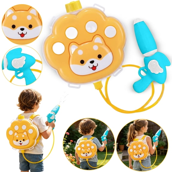 Backpack Water Gun High Capacity Squirt Shooter for Summer Fun Outdoor Water Blaster Soaker for Pool and Beach Activity Durable Long Range Squirt Toy