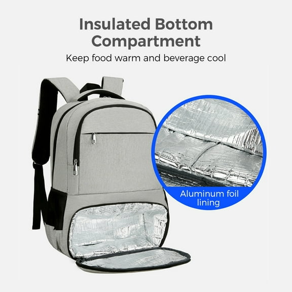 Backpack,Water Resistant Leak-proof Men Women 15.6 Lunch Box Men Women 15.6 Inches With Usb Port Inches Laptop With Laptop With Usb Port Water Resistant Picnics 15.6 Inches Laptop Dark gray