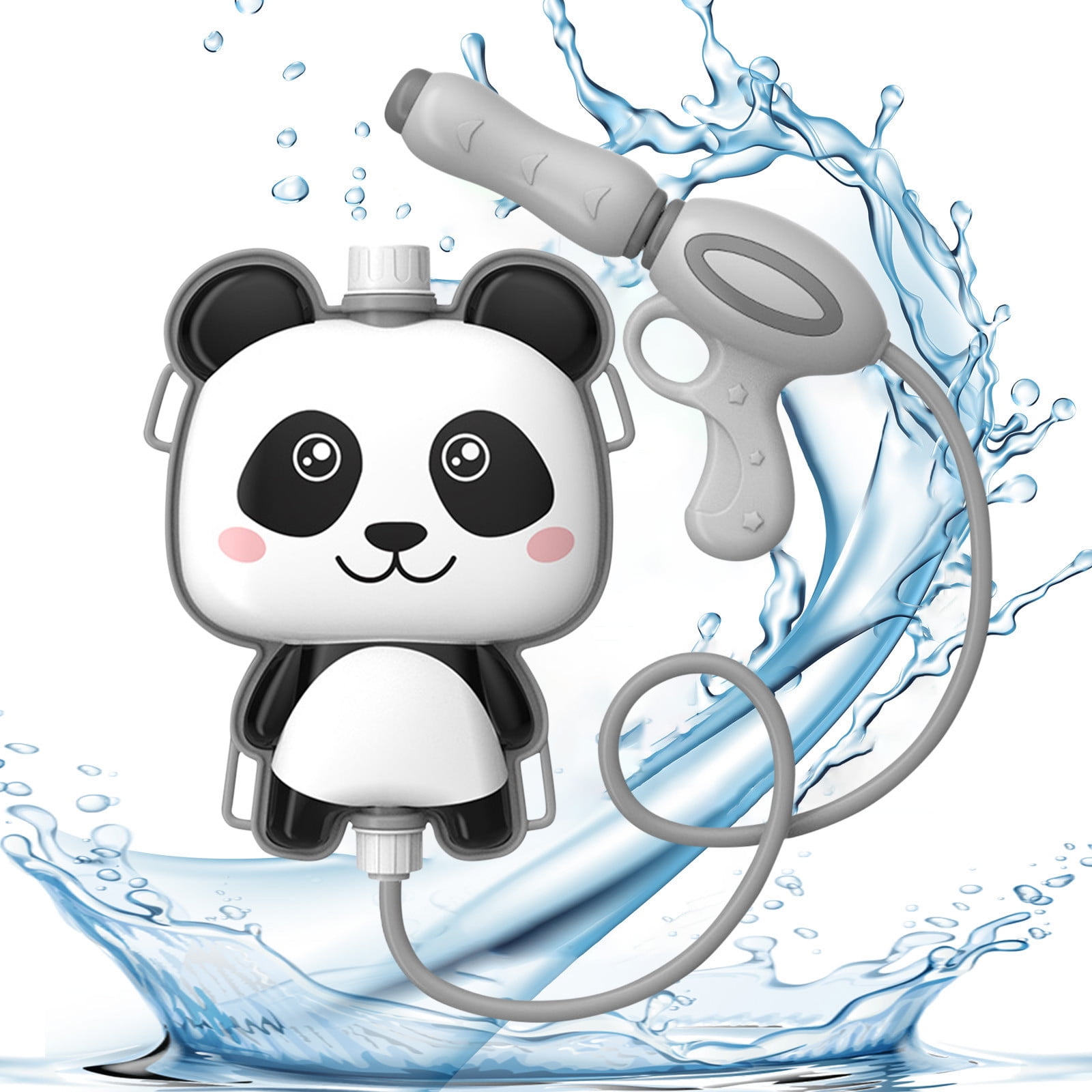 Mochila de Juguete con Rociador de Agua para Niños con Capacidad de 1000 Ml, Lanzador de Agua de Largo Alcance de 8 M, Correas Ajustables para Diversión Acuática Al Aire Libre, Ideal para Piscinas, Playas y Parques Acuáticos