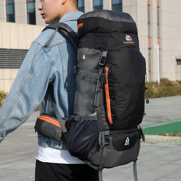 Backpack,Water-resistant With Rain Siuke With Rain Cover Rain Cover 65l Water-resistant With Sport Water-resistant 65l Huiop Black