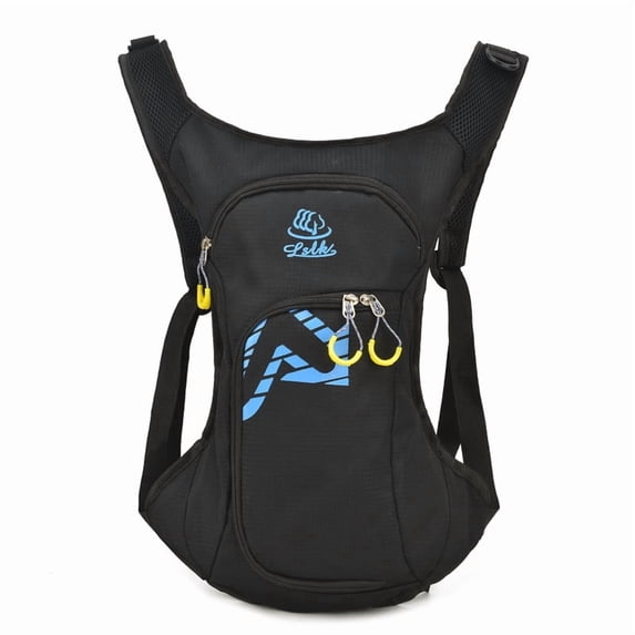 Backpack Waterproof Nylon Backpack Skin Bag,Light blue edge