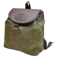 thumbnail image 1 of Backpack - Waxed Canvas - Olive Green, 1 of 2