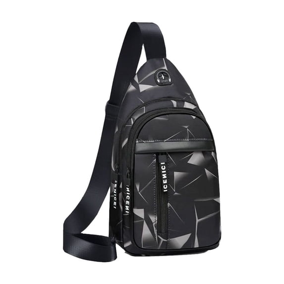 Backpack With USB Charging Port 30 cm x 18 cm x 5 cm Sling Multi-Layer Travel Hiking Chest Shoulder Bag