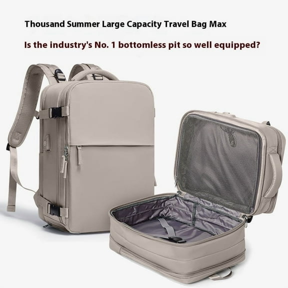 Backpack For Women Men Bag Watreproof Hiking Backpack College Laptop Backpack for Everydayon Airplane Essentials Carry on Backpack Flight Approved(Brown)