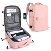 Backpack For Women Men Bag Watreproof Hiking Backpack College Laptop Backpack for Everydayon Airplane Essentials Carry on Backpack Flight ApprovedPink