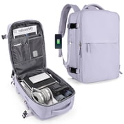 Backpack For Women Men Bag Watreproof Hiking Backpack College Laptop Backpack for Everydayon Airplane Essentials Carry on Backpack Flight ApprovedPurple
