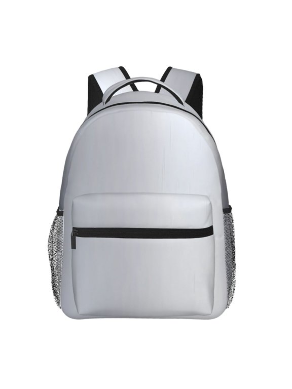 Backpack For Women Men Casual Daypack Water Resistant Laptop Bag With Padded Shoulder Straps Large Capacity For Work Travel Hiking Outdoor Activities Silver Metallic Gradient Scratches Titan Steel