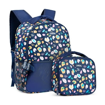 Backpack and Insulated Lunchbox Set, Packed Party 'In The Wild', Multi-Color, 17x12x5 Inches
