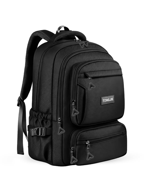 School Backpack, Large Capacity Bookbag for 15.6inch Laptop, Water Resistant Bookbag for School Travel Work, Casual Daypack for Men Women Teens