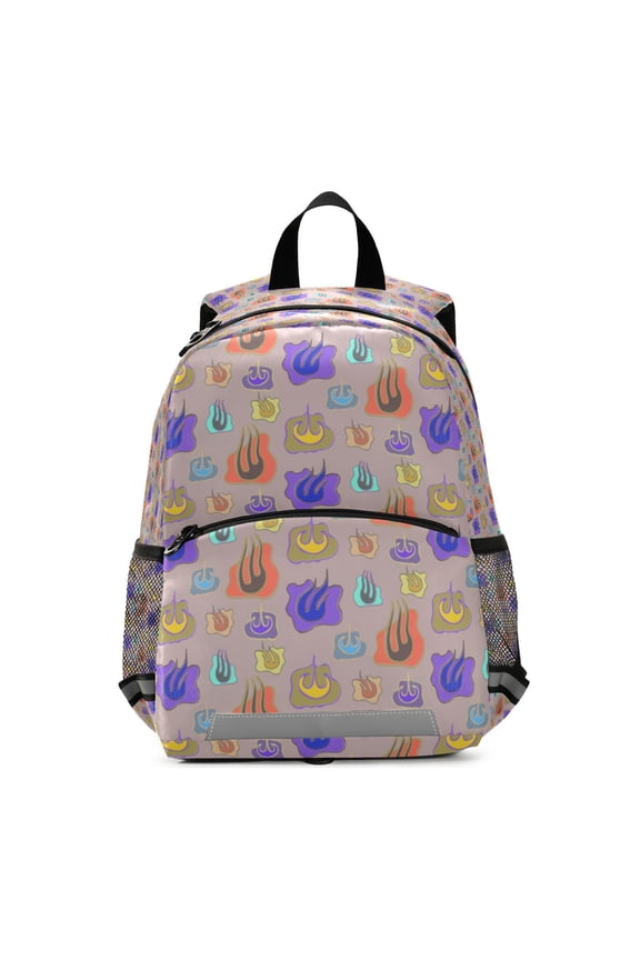 Backpack for Colorful flame seamless pattern Bookbag Durable Student Teenager Sturdy Lightweight Waterproof