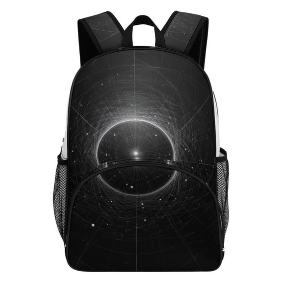Backpack for Cosmic Web Glowing Central Light Bookbag Durable Student Teenager Sturdy Lightweight Waterproof