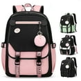 thumbnail image 1 of Backpack High School Bag College Backpacks Anti Theft Travel Back Pack Large Bookbags for Teens Women Students /Black White, 1 of 7