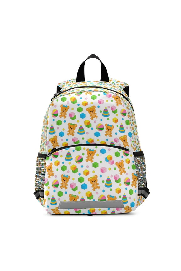 Backpack for Cute teddy bear toy pattern Bookbag Durable Student Teenager Sturdy Lightweight Waterproof