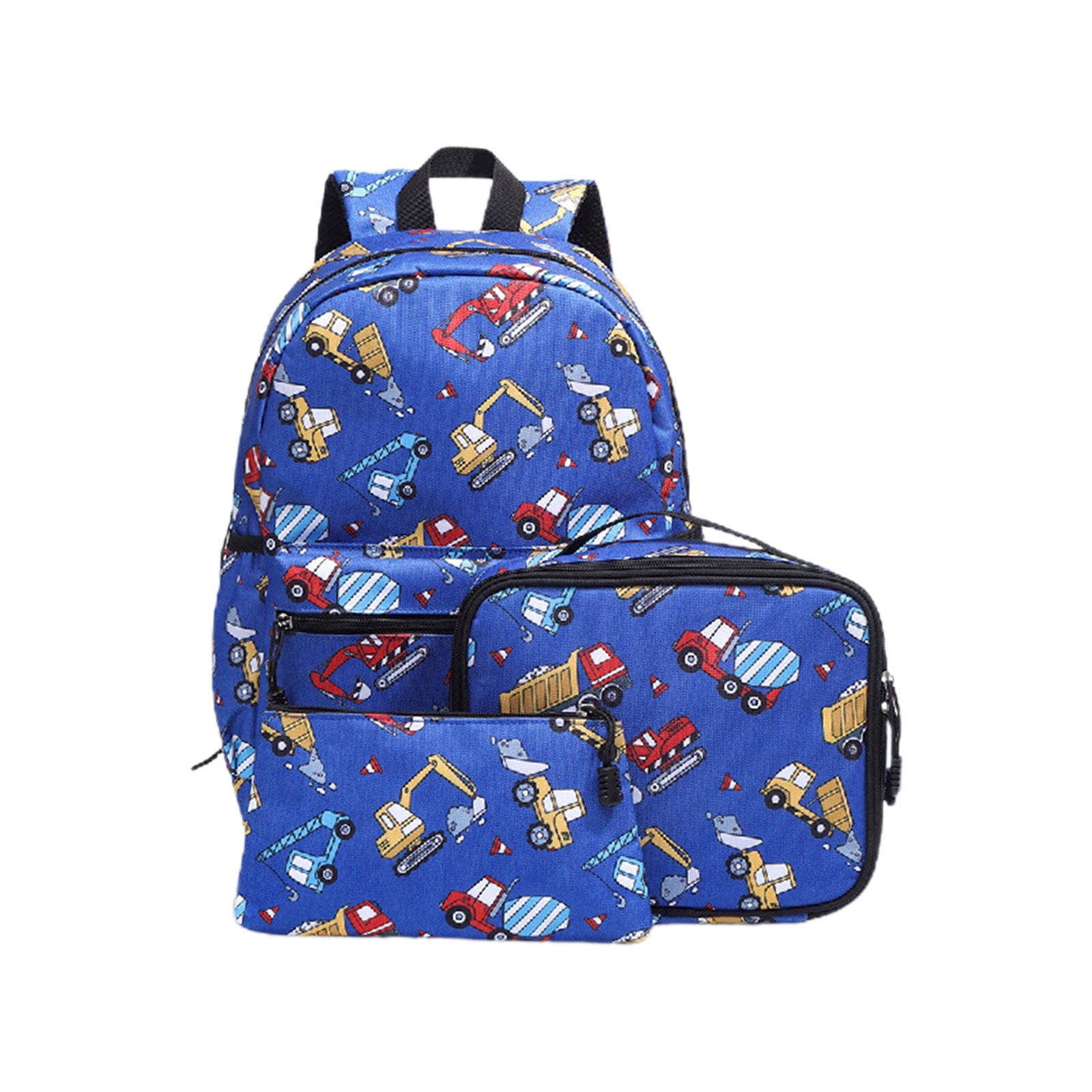 Backpack for Young Adults 3-Piece Set with Pencil Case Durable for 1-3 Grade Collage Users