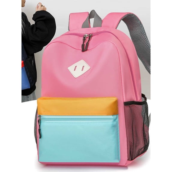 Backpack for Girls Cartoon Large Capacity Kids Backpack School Training Versatile Daypack Pink One Size