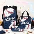 thumbnail image 1 of Backpack for Girls Cartoon Print 3 Piece Backpack Set School Bag with Lunch Tote and Pencil Case White One Size, 1 of 3