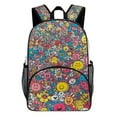 thumbnail image 1 of Backpack for Happy Colorful Smiley Faces Bookbag Durable Student Teenager Sturdy Lightweight Waterproof, 1 of 5