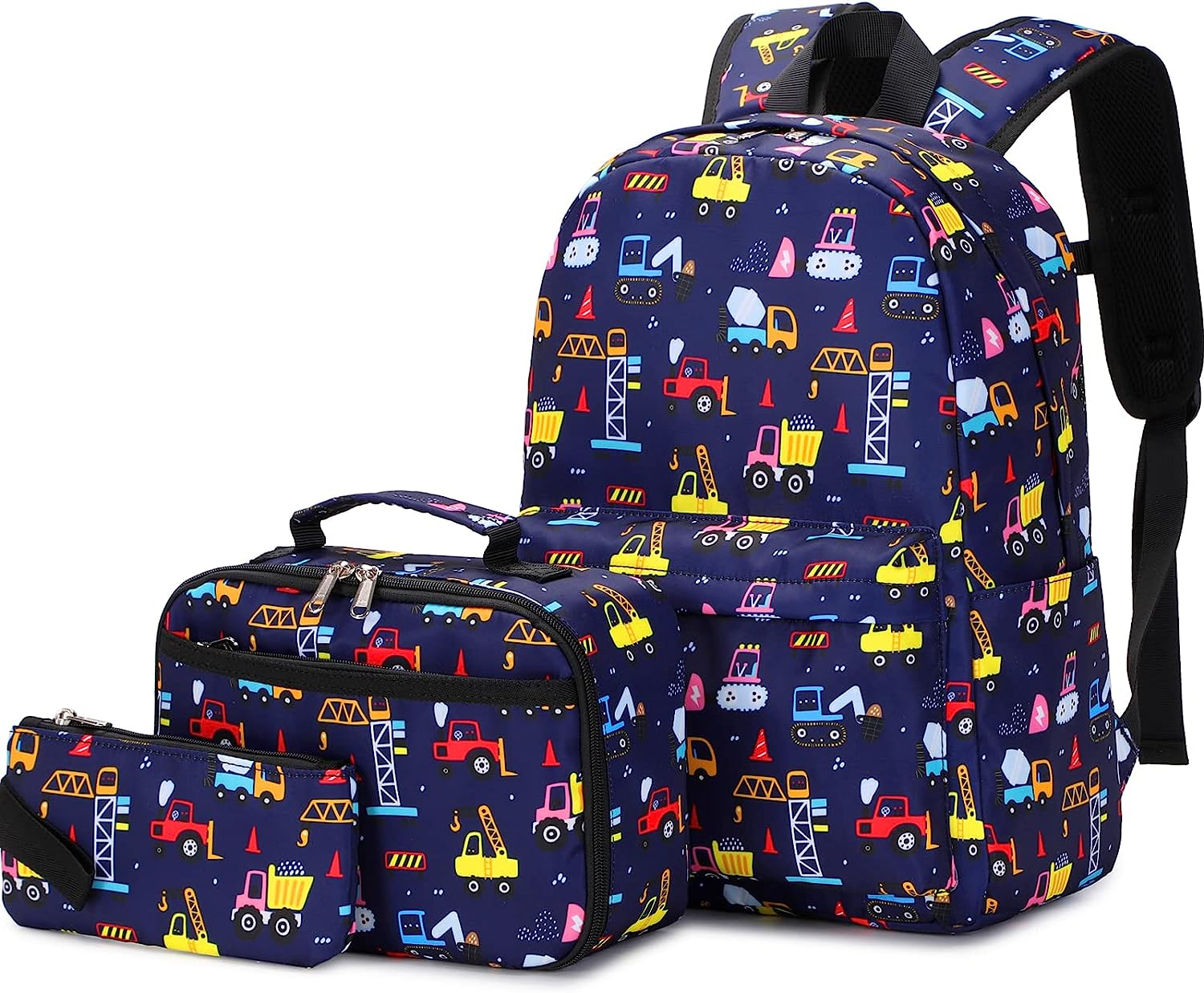 NOGIS Teen Girls School Backpack Kids Bookbag Set with Lunch Box Pencil Case Travel Laptop