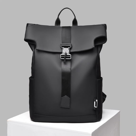 Backpack for Men Casual Travel Backpack Lightweight Water Resistant Laptop Daypack for Commuting Hiking Black One Size