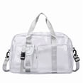 thumbnail image 1 of Backpack for Men Clear Gym Beach Transparent Tote Backpack Large Capacity Travel Daypack Grey One Size, 1 of 6