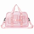 thumbnail image 1 of Backpack for Men Clear Gym Beach Transparent Tote Backpack Large Capacity Travel Daypack Pink One Size, 1 of 5