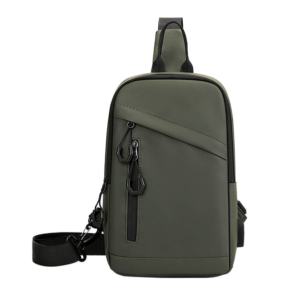 Backpack for Men, Crossbody Bag with Multiple Compartments, Water-Resistant Polyester Shoulder Bag for Commuting and Outdoor Sports, 28 x 19 x 10 cm
