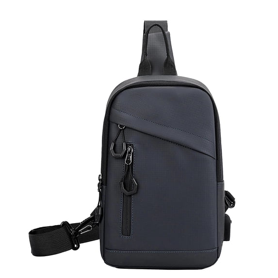 Backpack for Men, Crossbody Bag with Multiple Compartments, Water-Resistant Polyester Shoulder Bag for Commuting and Outdoor Sports, 28 x 19 x 10 cm