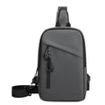 thumbnail image 1 of Backpack for Men, Crossbody Bag with Multiple Compartments, Water-Resistant Polyester Shoulder Bag for Commuting and Outdoor Sports, 28 x 19 x 10 cm, 1 of 5