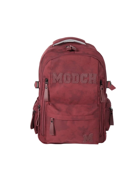 Backpack for Men and Women, Water Resistant College School Bag, Lightweight Travel Backpack,Small Size, Wine Red