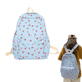 thumbnail image 1 of Backpack for School Cherry Backpack Aesthetic Backpack Cute Bookbag Casual Backpack for Laptop Travel (Blue), 1 of 5