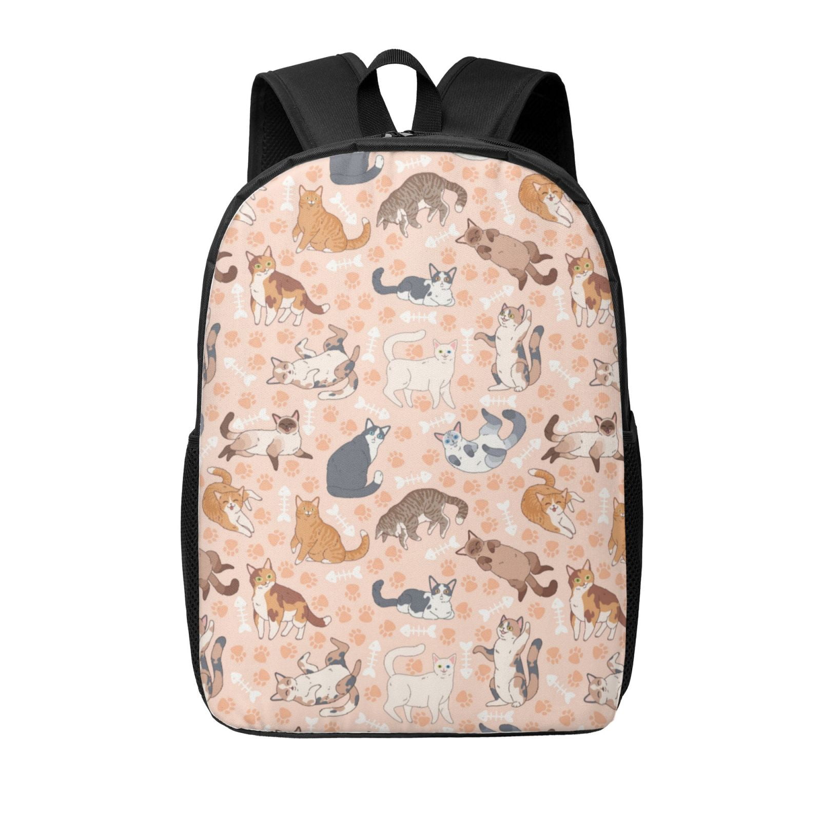 Backpack for School Cute cat E Backpack for School Laptop Backpack Bookbag School Bag 17 Inch School Backpack for Girls Boys College Travel Walmart
